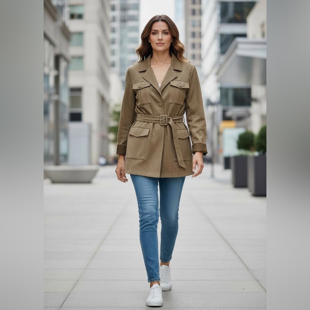 Woman’s xl faux suede Solataire blazer jacket. Like new